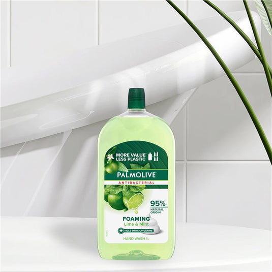 Palmolive Foaming Antibacterial Hand Wash Lime & Mint Refill & Save 1L