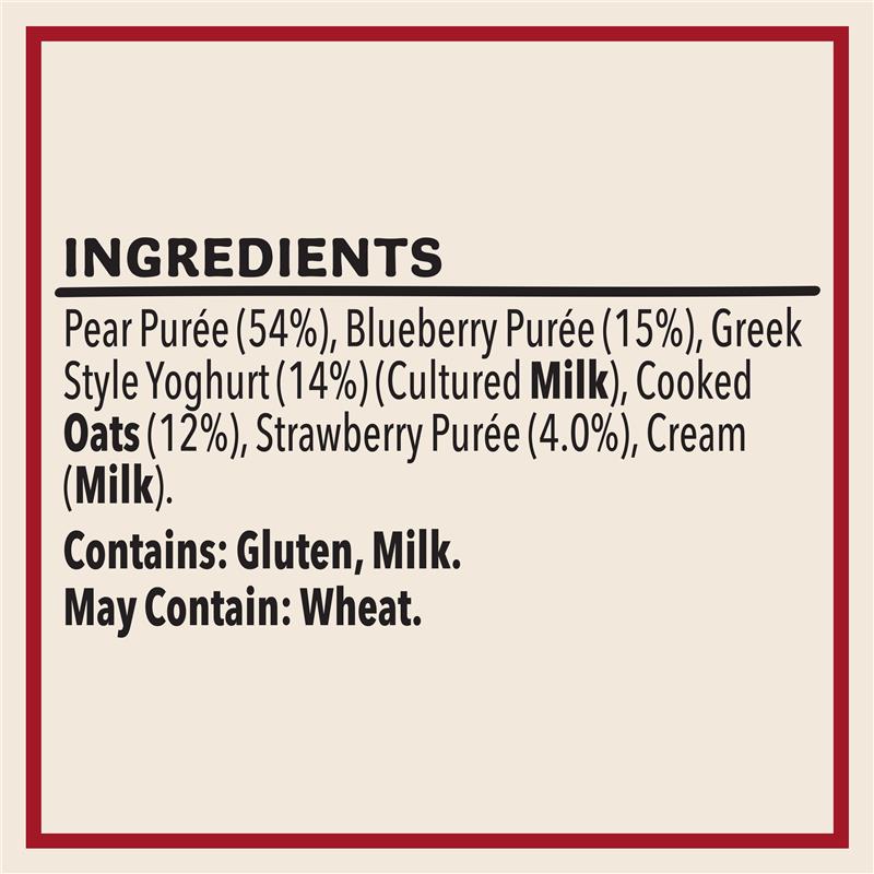 Load image into Gallery viewer, Heinz Pear Berry &amp; Oat Smoothie with Greek style Yoghurt Pouch 120g 8m+
