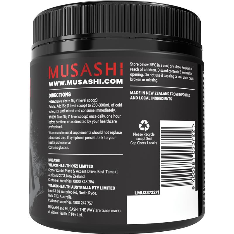 Load image into Gallery viewer, Musashi Sleep Recovery Fruit Punch 300g
