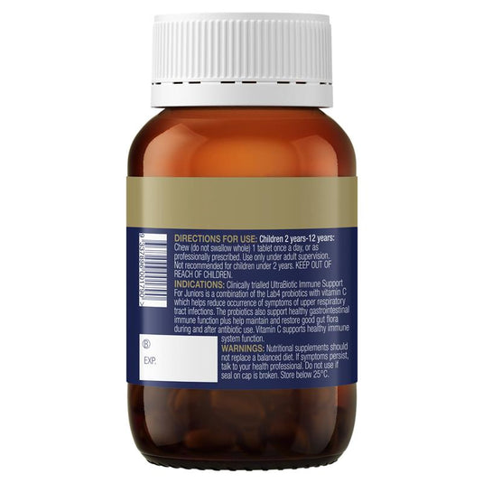 BioCeuticals UltraBiotic Immune Support For Juniors 30 Chewable Tablets