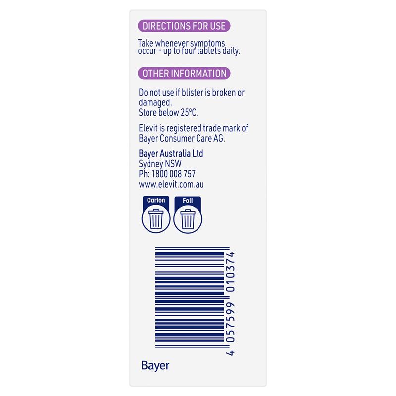 Load image into Gallery viewer, Elevit Morning Sickness Relief Pregnancy 60 Tablets

