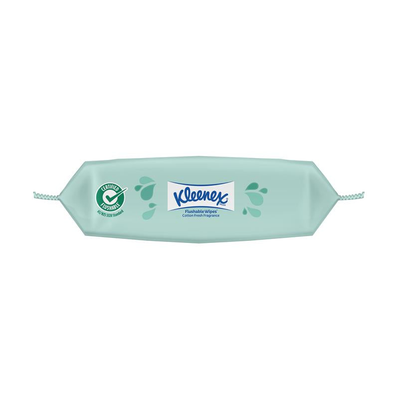 Load image into Gallery viewer, Kleenex Flushable Wipes Cotton Fresh 36 Wipes
