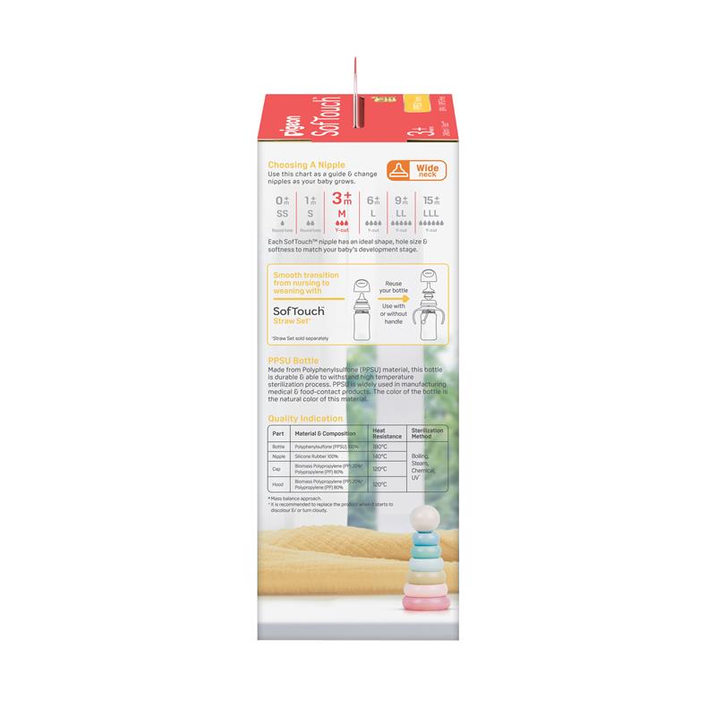 Load image into Gallery viewer, Pigeon SofTouch Bottle PPSU 240ml
