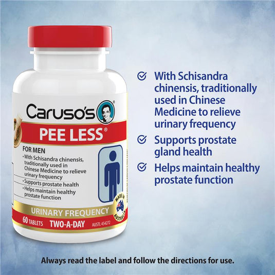 Carusos Pee Less 60 Tablets