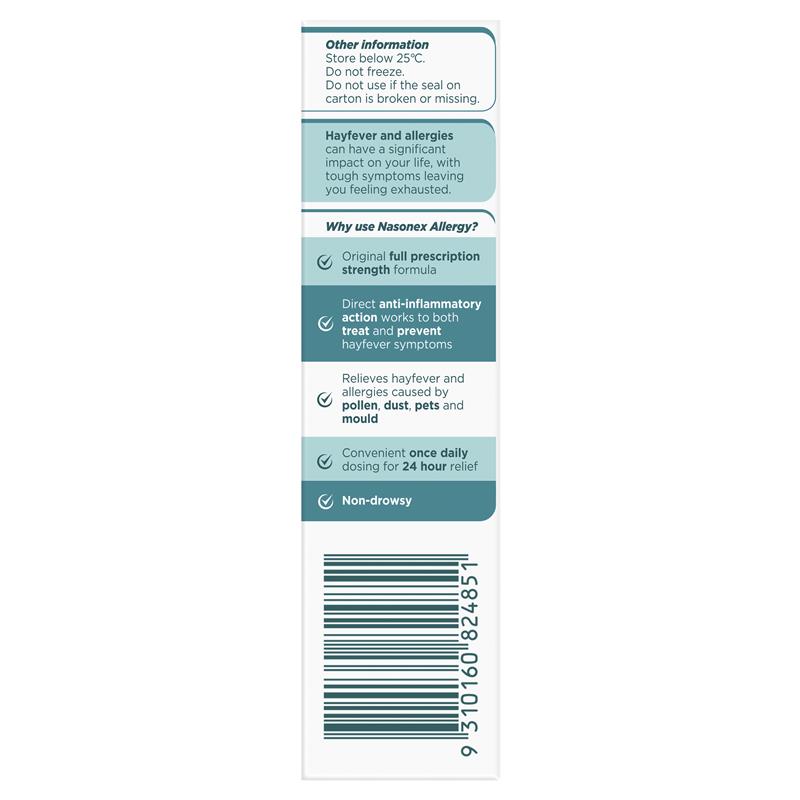 Load image into Gallery viewer, Nasonex Allergy Non-Drowsy 24 Hour Nasal Spray Twin Pack 2 x 140 Sprays
