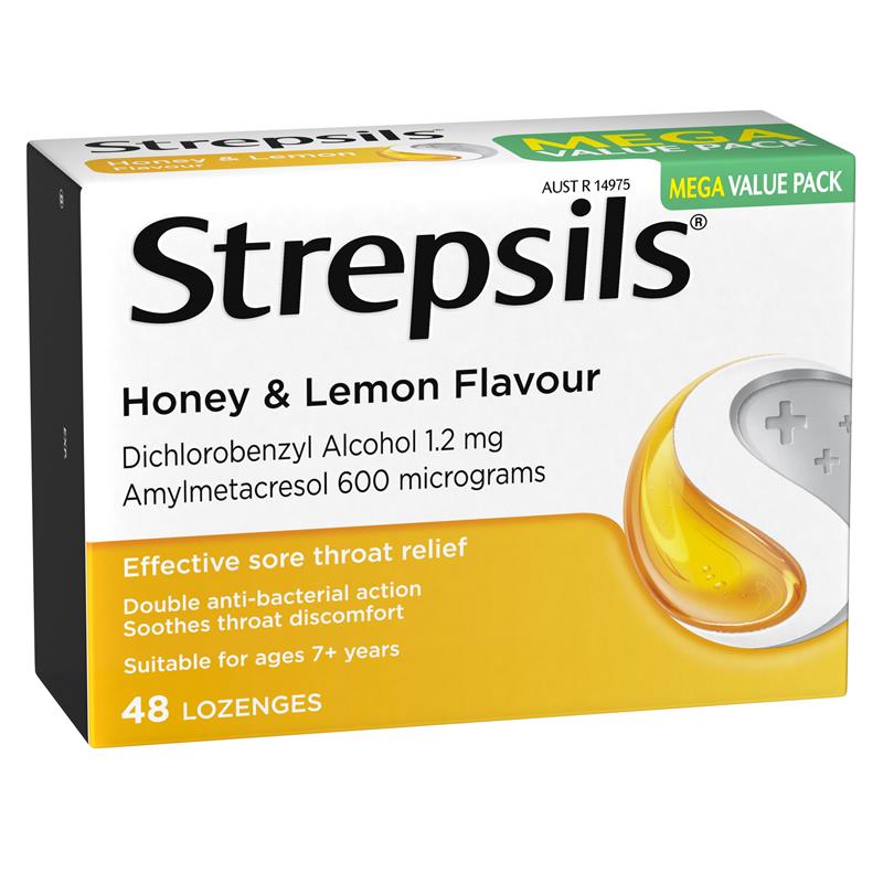 Load image into Gallery viewer, Strepsils Honey and Lemon 48 Lozenges
