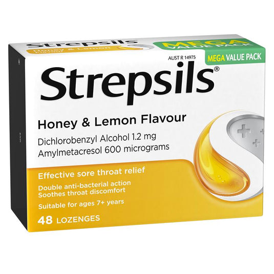 Strepsils Honey and Lemon 48 Lozenges