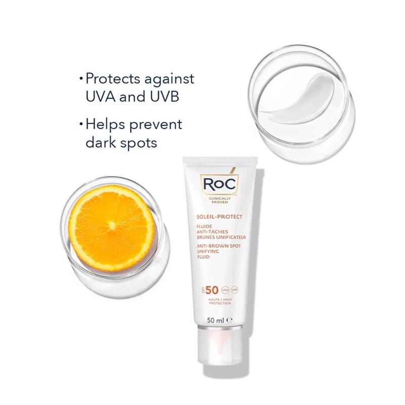 Load image into Gallery viewer, Roc Soleil-Protect Anti-Brown Spot Unifying Fluid SPF50 50ml
