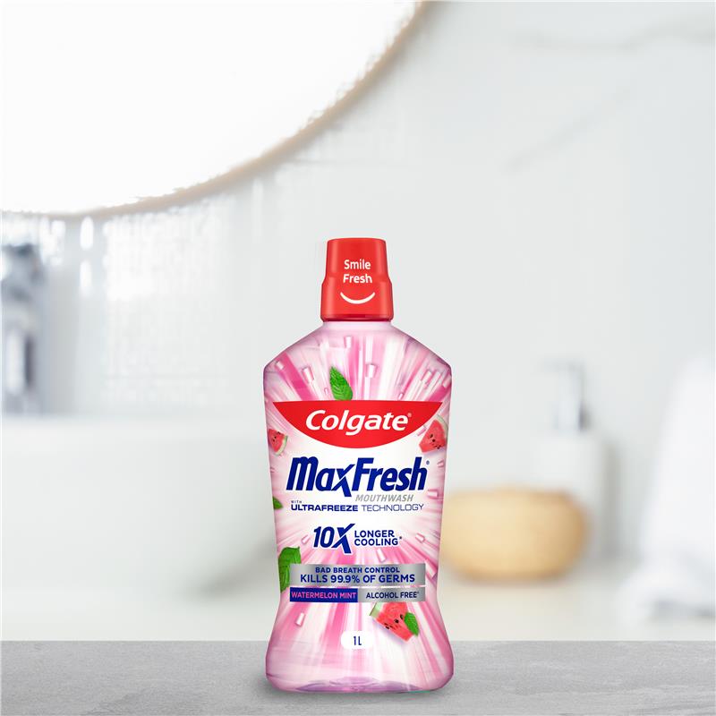 Load image into Gallery viewer, Colgate Mouthwash Max Fresh Watermelon Mint 1L

