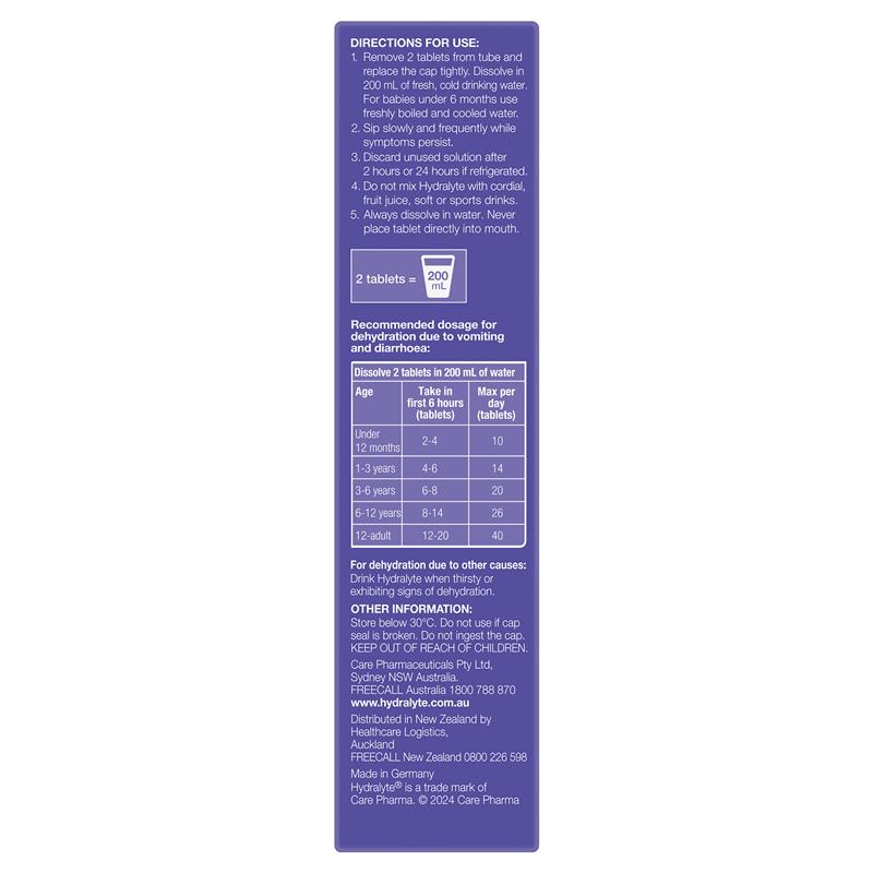 Load image into Gallery viewer, Hydralyte Electrolyte Effervescent Passionfruit Punch 20 Tablets
