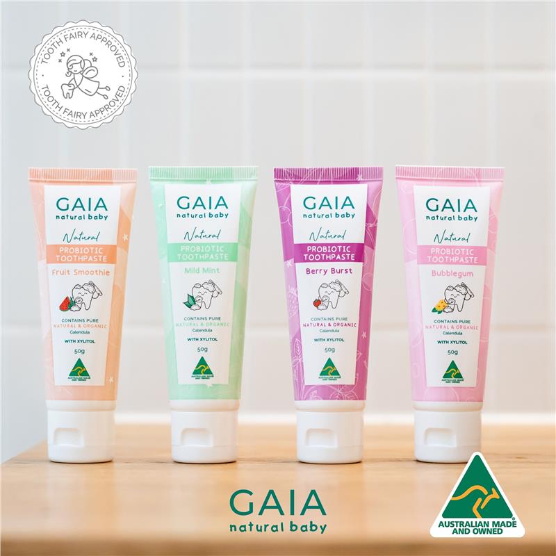 Load image into Gallery viewer, Gaia Natural Baby Probiotic Toothpaste Berry Burst 50g
