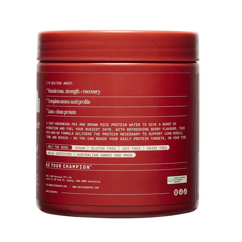 Load image into Gallery viewer, Selfish Give Me Protein Water Very Berry Flavour 300g
