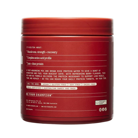 Selfish Give Me Protein Water Very Berry Flavour 300g