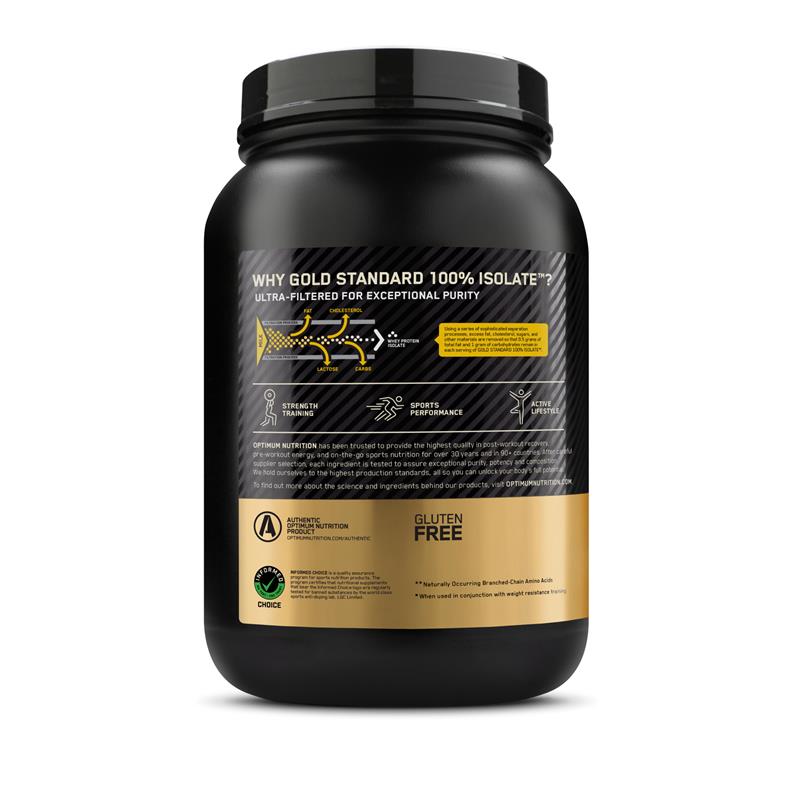 Load image into Gallery viewer, Optimum Nutrition Gold Standard 100% Isolate Chocolate 744g
