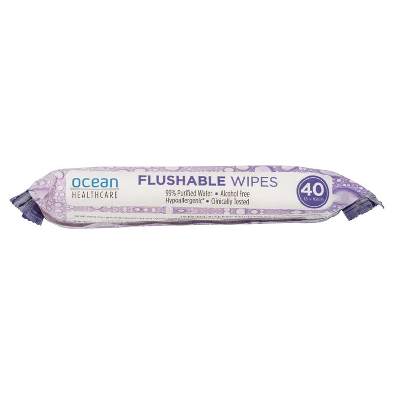 Load image into Gallery viewer, Ocean Healthcare Flushable Wipes 40 Pack
