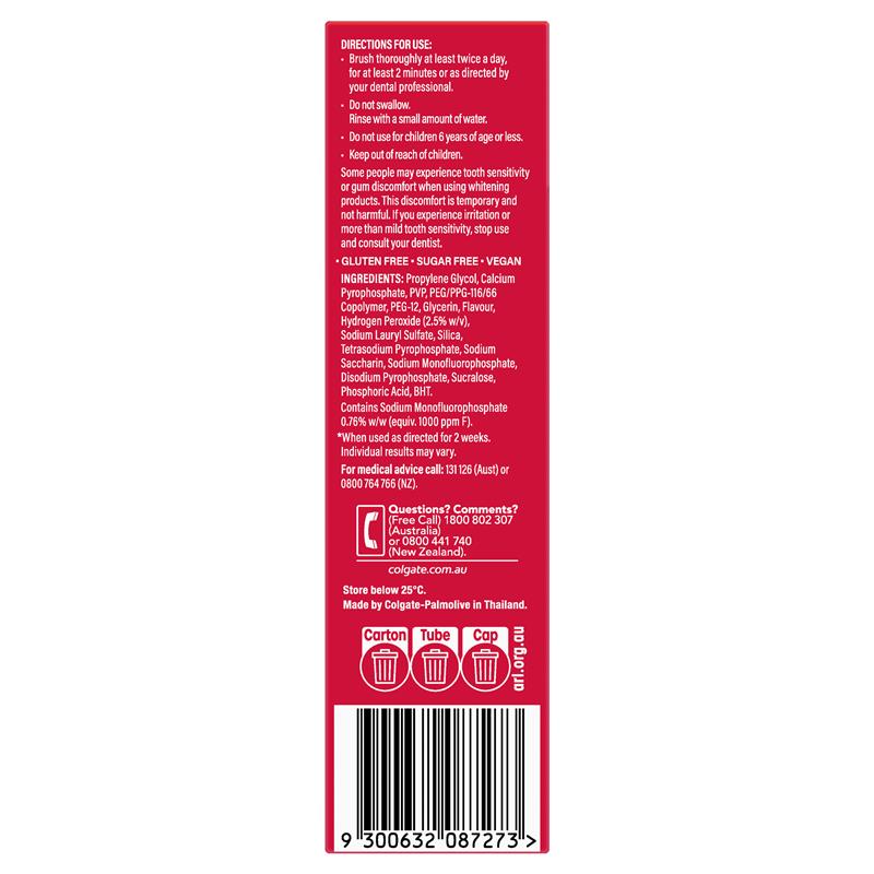 Load image into Gallery viewer, Colgate Toothpaste Optic White Luminous High Impact Teeth Whitening 85g
