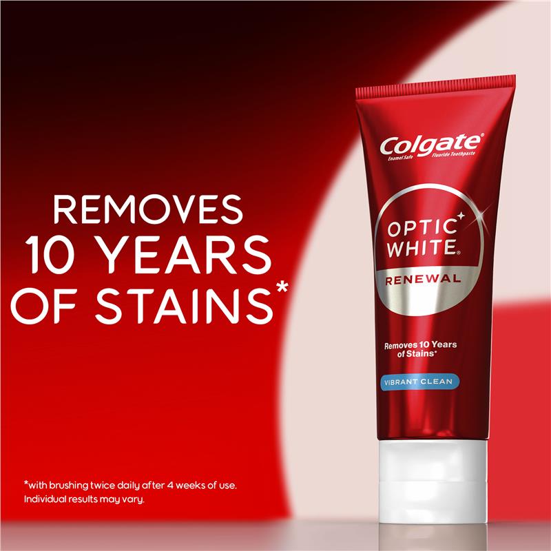 Load image into Gallery viewer, Colgate Toothpaste Optic White Renewal Teeth Whitening Vibrant Clean 85g
