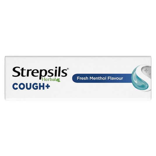 Strepsils Herbal Cough Lozenges Fresh Menthol 16 Pack