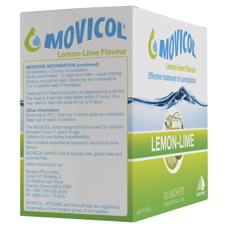 Load image into Gallery viewer, Movicol Adult Lemon Lime 30 Sachets
