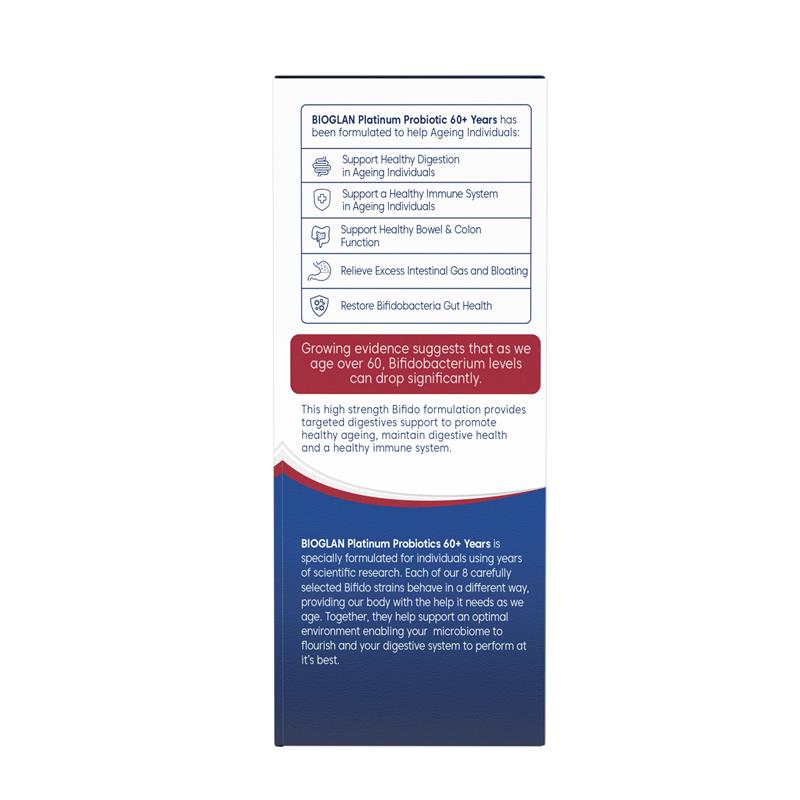 Load image into Gallery viewer, Bioglan Platinum Probiotics 60+ Years 60 Capsules
