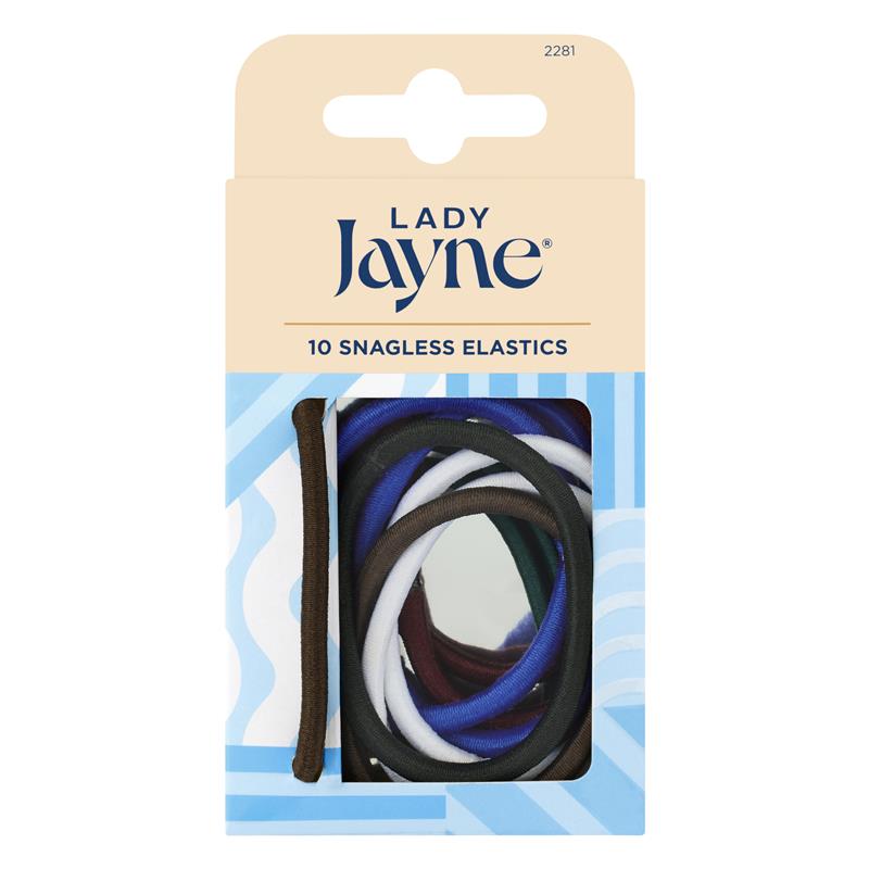 Load image into Gallery viewer, Lady Jayne Snagless Thick Elastics, Assorted, Pk10
