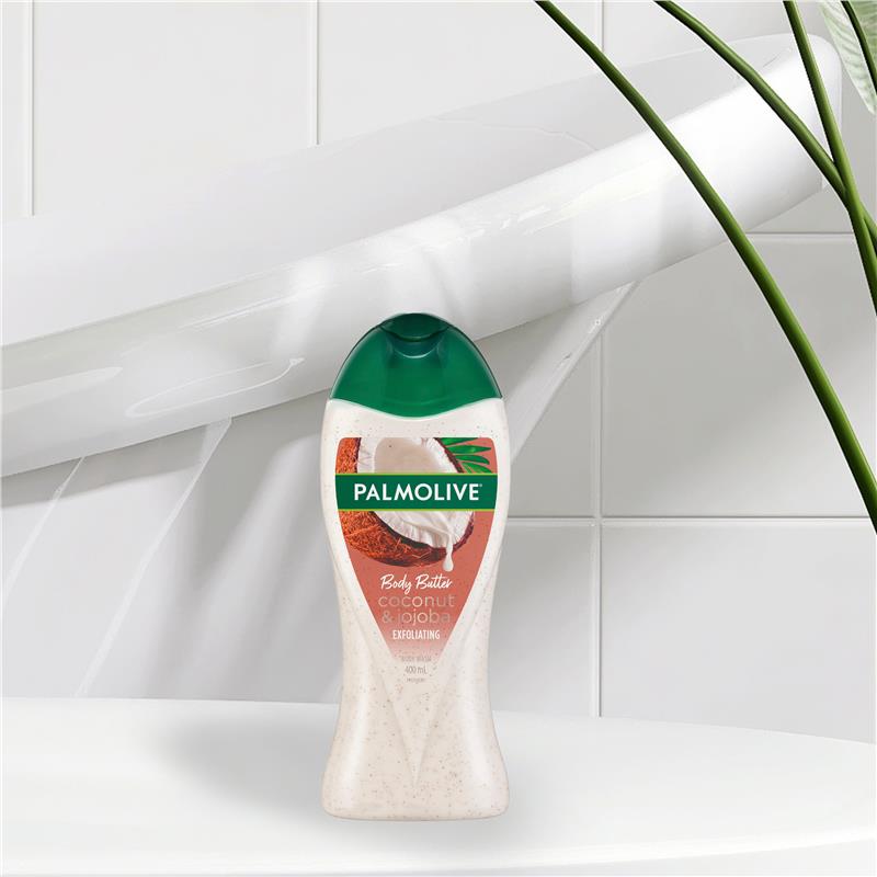 Load image into Gallery viewer, Palmolive Body Butter Exfoliating Body Wash Coconut &amp; Jojoba 400ml

