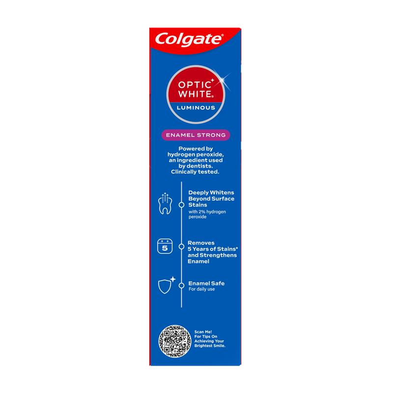 Load image into Gallery viewer, Colgate Toothpaste Optic White Luminous Enamel Strong 85g
