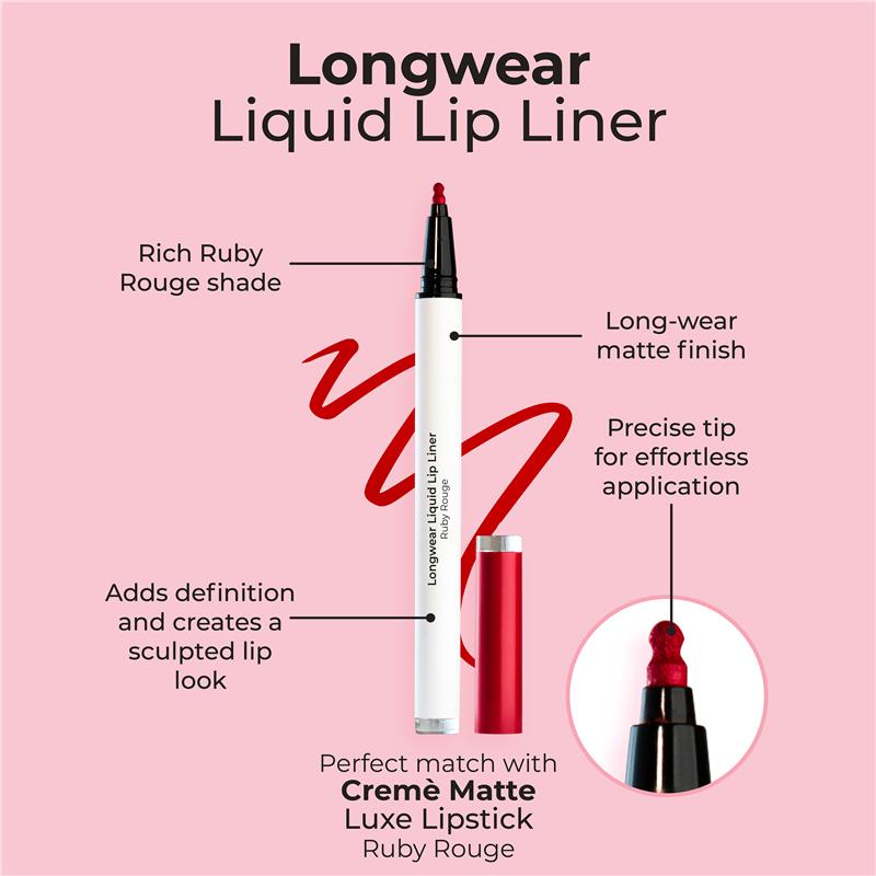 Load image into Gallery viewer, MCoBeauty Liquid Lip Liner Ruby Rouge

