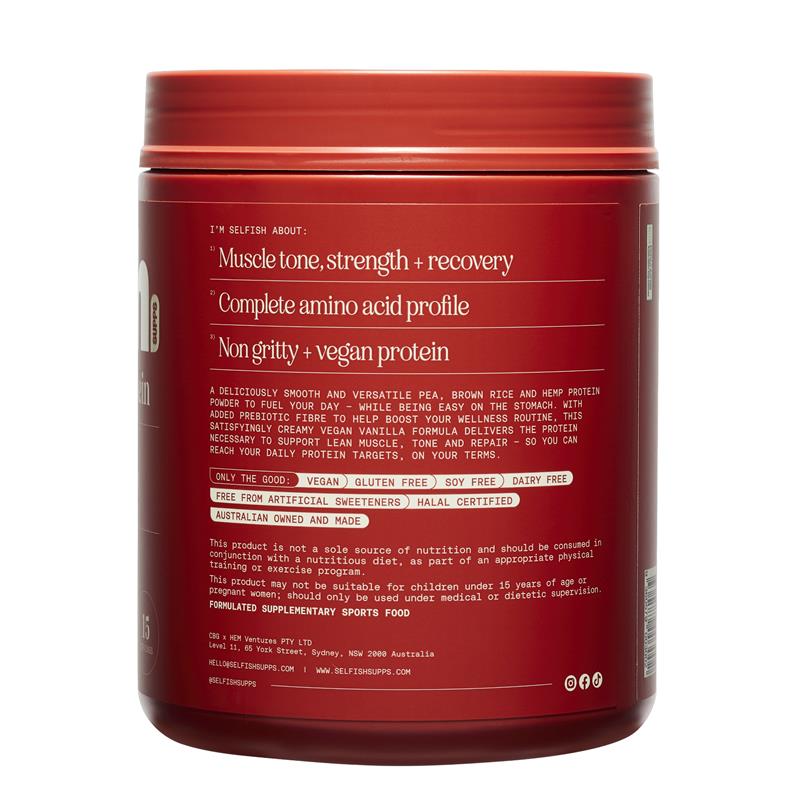 Load image into Gallery viewer, Selfish Give Me Plant Protein French Vanilla Flavour 450g
