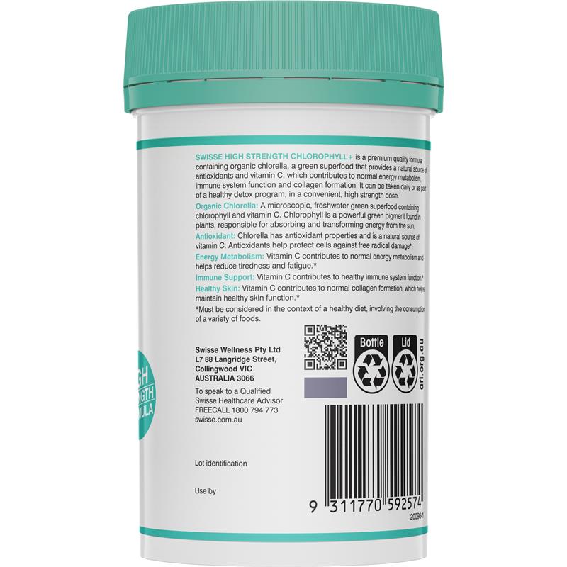 Load image into Gallery viewer, Swisse Chlorophyll+ 1000mg 200 Tablets

