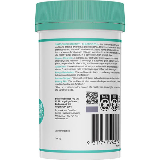 Swisse Chlorophyll+ 1000mg 200 Tablets