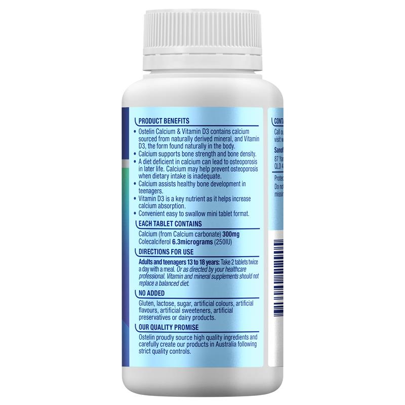 Load image into Gallery viewer, Ostelin Calcium &amp; Vit D 250 Mini Tablets
