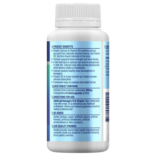Ostelin Calcium & Vit D 250 Mini Tablets