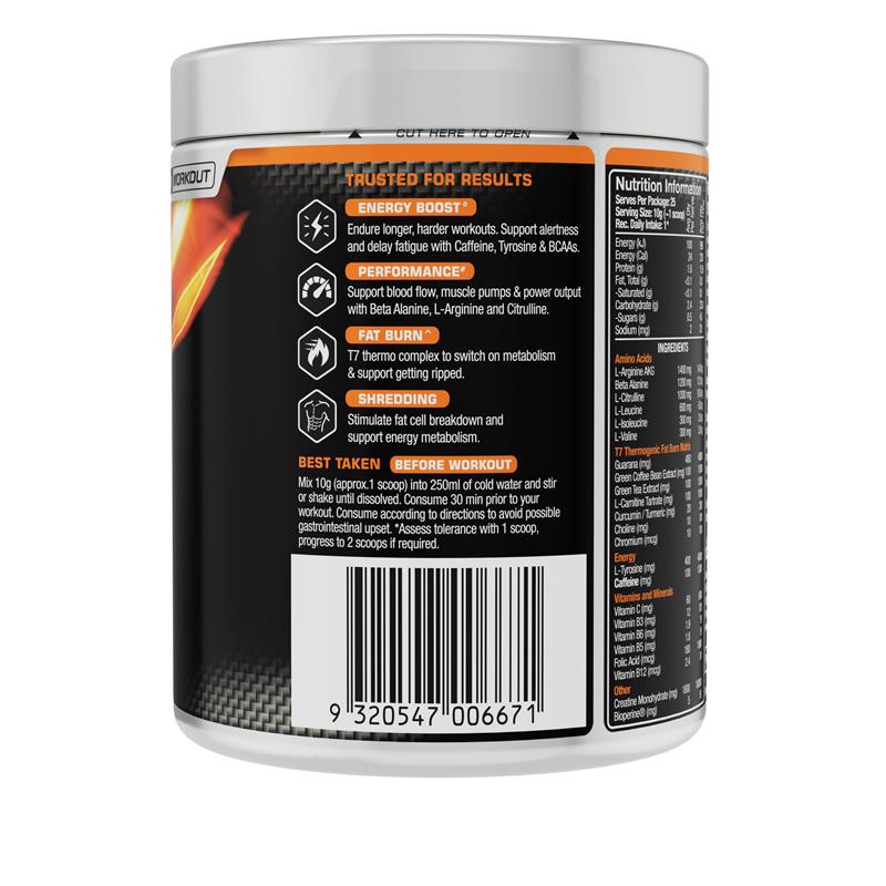 Load image into Gallery viewer, Vital Strength Ripped Pre Workout Mango Lemonade 250g
