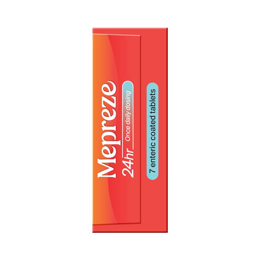 Mepreze 24Hr 20mg 7 Tablets