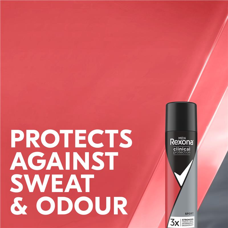 Load image into Gallery viewer, Rexona Men Clinical Protection Antiperspirant Aerosol Sport 180ml
