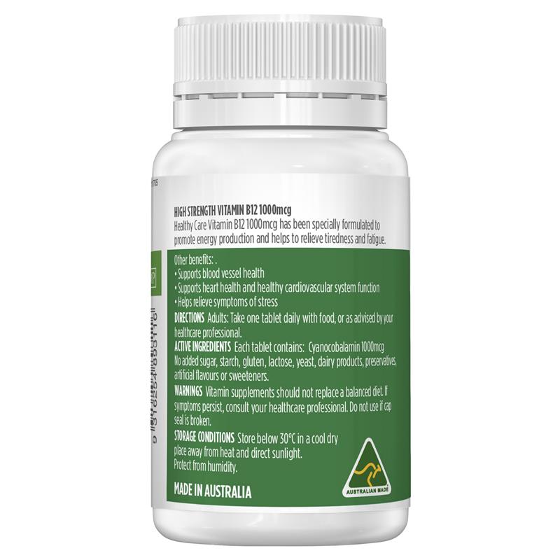 Load image into Gallery viewer, Healthy Care B12 1000mcg 60 Tablets
