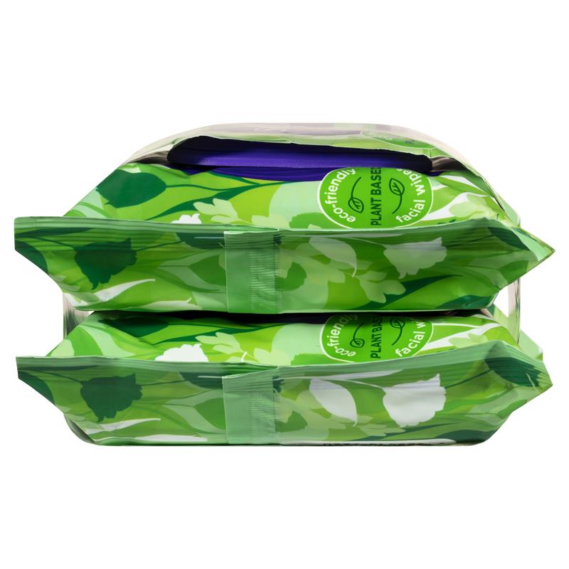 Load image into Gallery viewer, Swisspers Eco Aloe Vera Biodegradable Facial Wipes Twin Pack 2 x 25 Wipes
