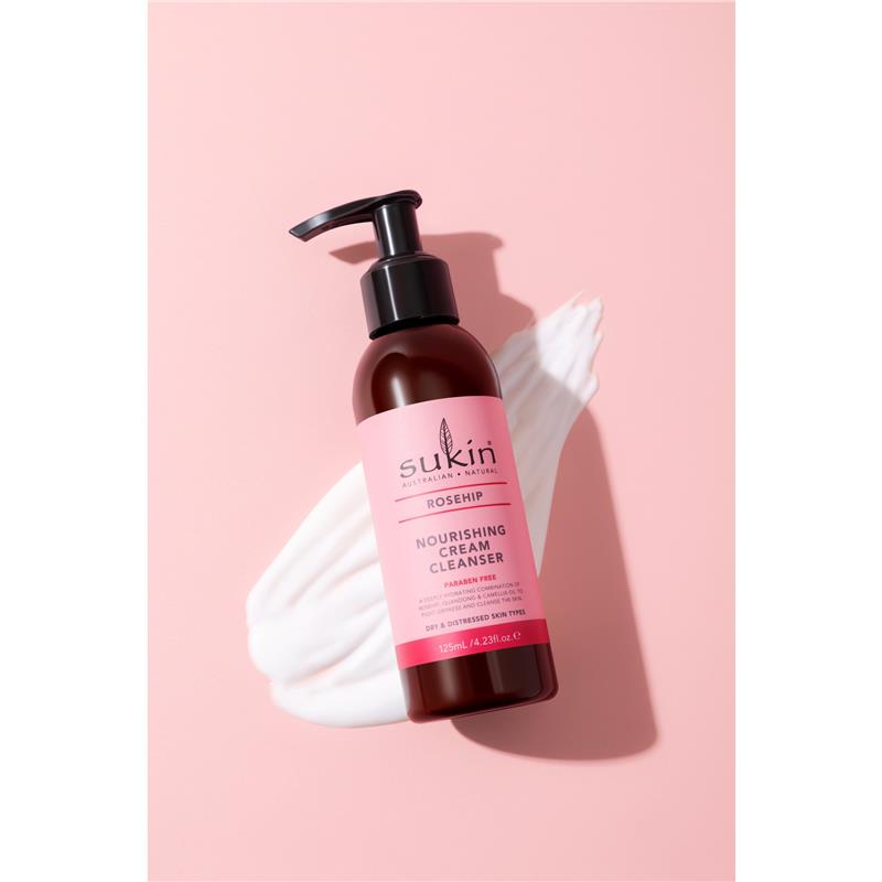 Load image into Gallery viewer, Sukin Rosehip Nourishing Cream Cleanser 125ml
