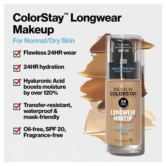Revlon Colorstay Makeup Foundation For Normal/Dry Skin Ivory