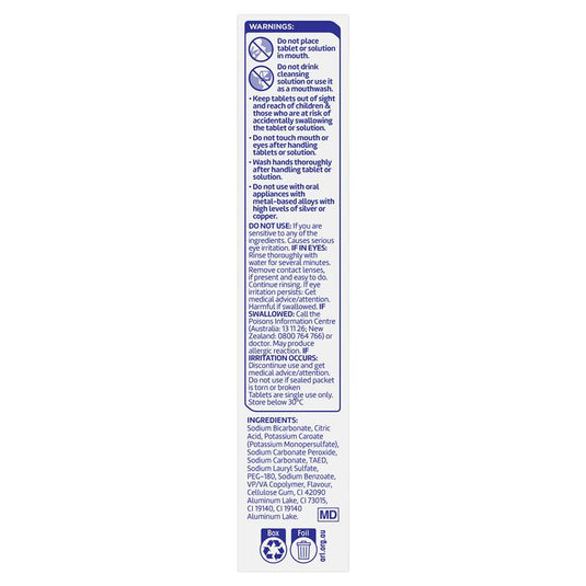 Polident Denture Cleanser Fresh Active Tablets 36