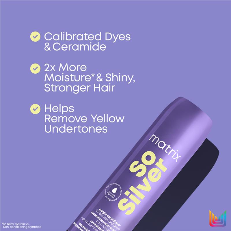 Load image into Gallery viewer, Matrix So Silver Purple Toning Shampoo 300ml
