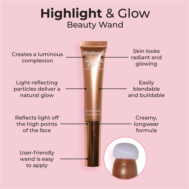 Load image into Gallery viewer, MCoBeauty Highlight &amp; Glow Beauty Wand Bronze Glow New
