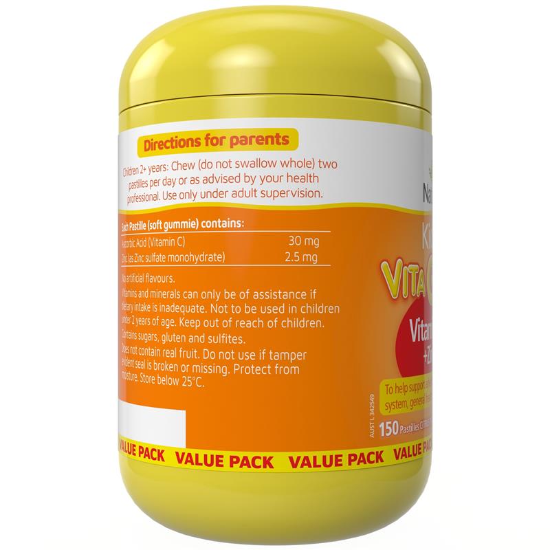 Load image into Gallery viewer, Nature's Way Kids Smart Vita Gummies Vitamin C + Zinc 150 Gummies Exclusive Size

