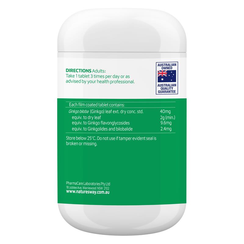 Load image into Gallery viewer, Nature's Way Ginkgo 2000 Brain &amp; Memory 120 Tablets
