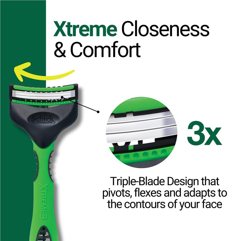 Load image into Gallery viewer, Schick Xtreme 3 Sensitive Mens Disposable Razors 4pk
