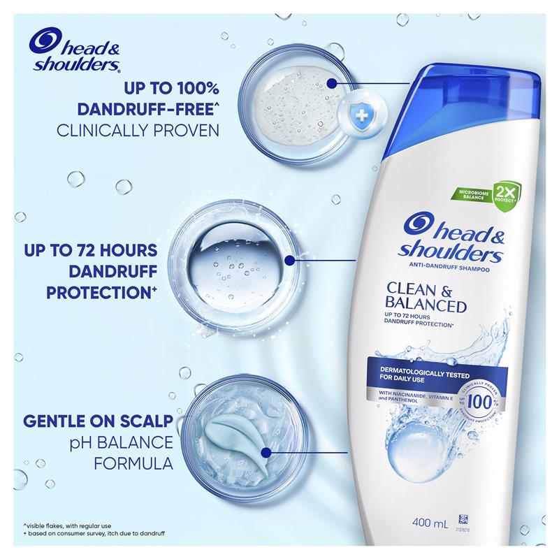 Load image into Gallery viewer, Head &amp; Shoulders Clean &amp; Balanced Anti-Dandruff Shampoo 400mL
