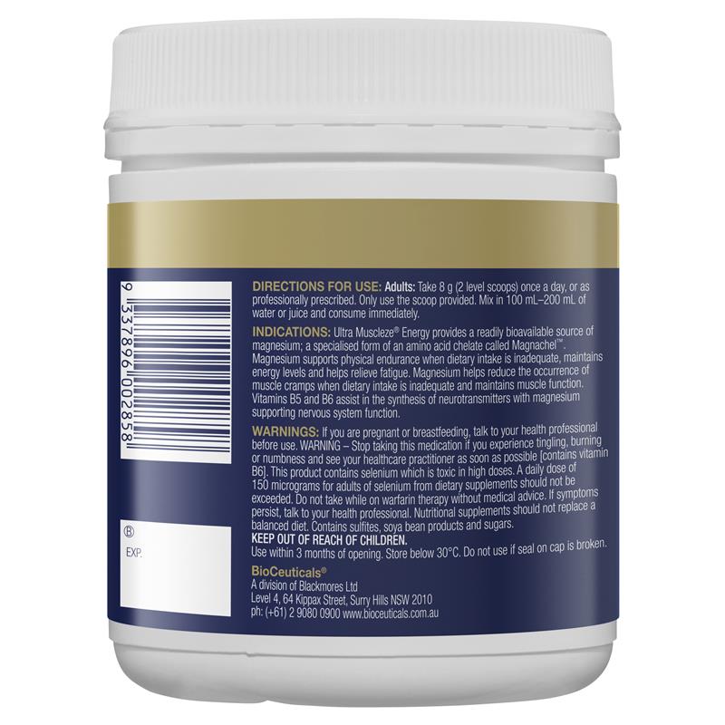 Load image into Gallery viewer, BioCeuticals Ultra Muscleze® Energy 240g
