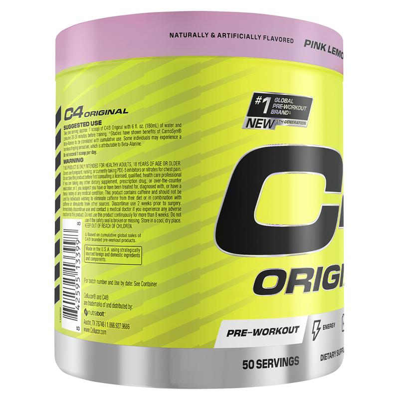 Load image into Gallery viewer, Cellucor C4 Original Pink Lemonade 50 Serves
