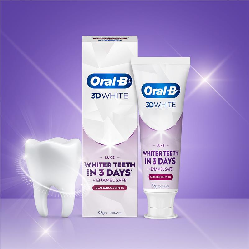 Load image into Gallery viewer, Oral B 3D White Luxe Glamorous White Toothpaste 95g
